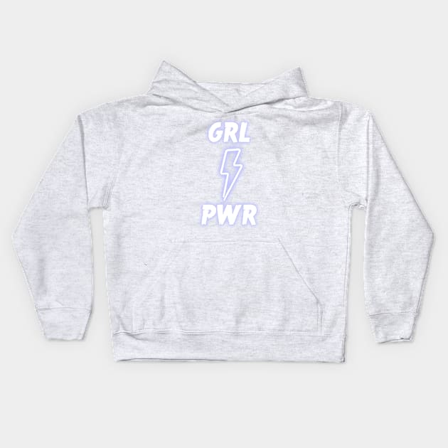 GRL PWR Neon Kids Hoodie by PaletteDesigns